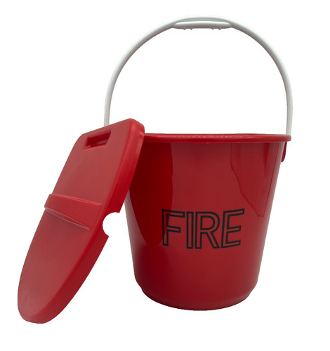 Fire bucket plastic spillages - fire,