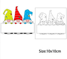 3 Santa label dispaly board
