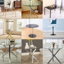 Rectangle Glass Dinner Table