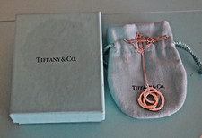 Tiffany & Co Sterling Silver / Rubedo Metal Interlocking Circles Necklace 18"