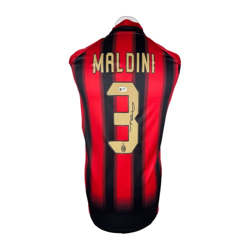 Signed paolo maldini - maldini, milan