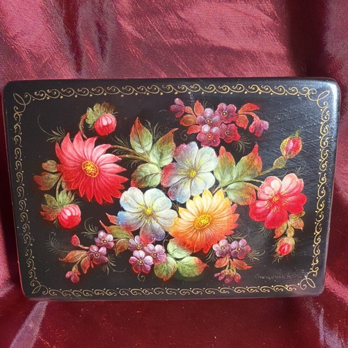 Vintage russian lacquer box - vintage,