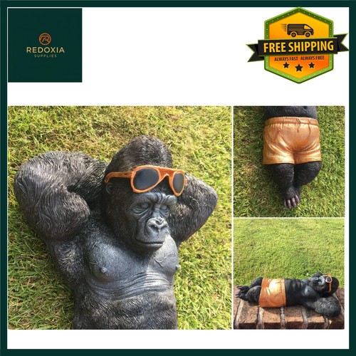 Chilling gorilla monkey garden - monkey,