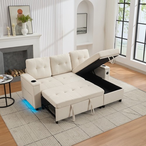 Corner sofa bed storage - w/,