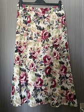 Eastex Floral Midi Skirt UK 14