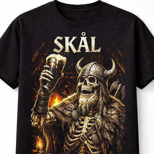 Skal viking skeleton warrior - skal,