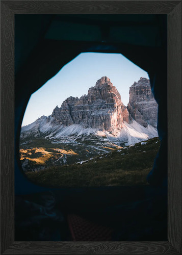 View from tent framed wall - view,
