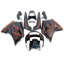 Black Orange Fairings Kit for