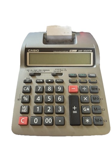 Adding machine calculator with - adding,