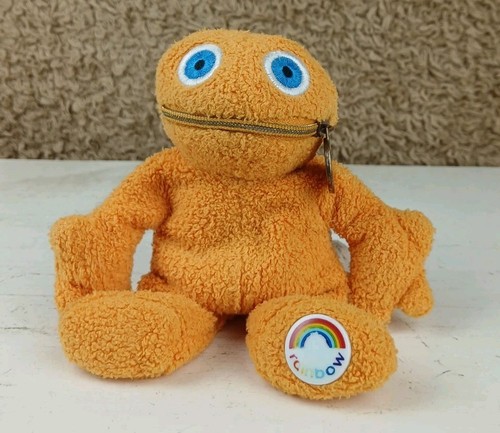 Vintage rainbow zippy plush - rainbow, 6"