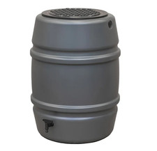 168L Grey Water Butt Barrel