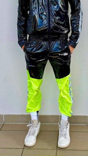 Shiny nylon pants black - shiny,