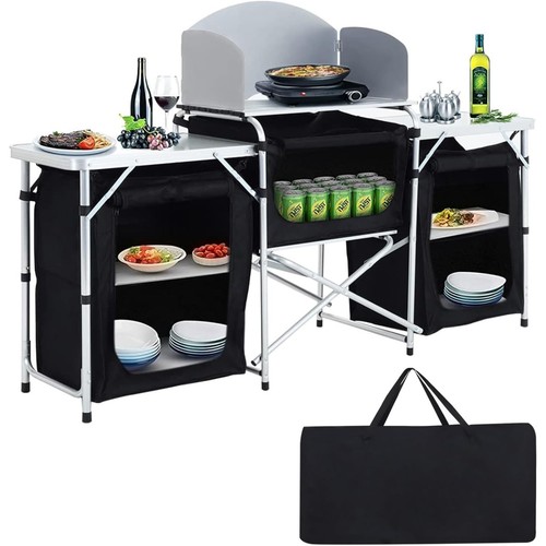 Folding camping kitchen unit - kitchen,