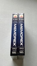 2 MEMOREX VHS 3 HOUR BLANK VIDEO TAPE SAN8