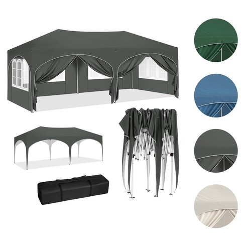3x6m pop gazebo with side - gazebo,
