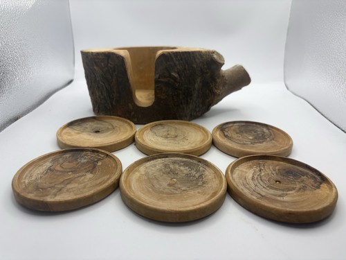Rustic wooden coaster - wooden,