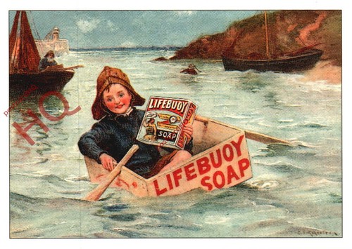 Picture postcard lifebuoy - picture, postcard~