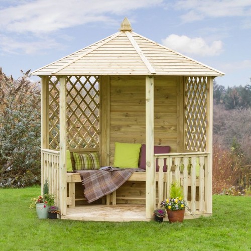 Wooden gazebo large - wooden,