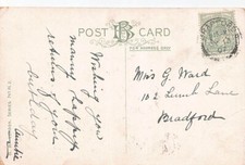 FAMILY HISTORY - POSTCARD - WARD - BRADFORD LUMB LANE