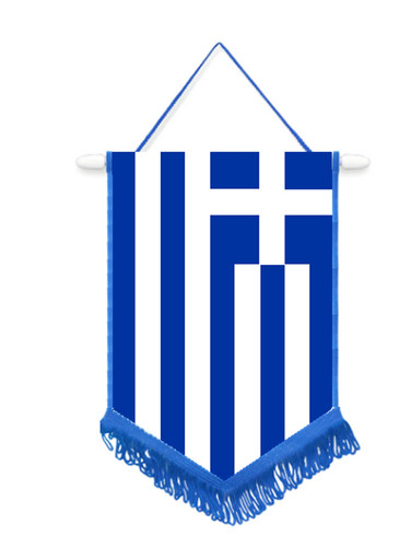 Greece car wall pennant with - greece,