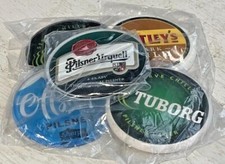 VARIOUS USED FLAT CIRCULAR PUMP BADGES - PUB BAR SIGNS HOME T BAR