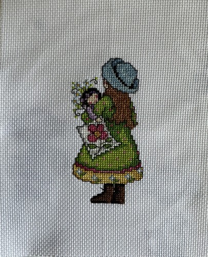 Completed cross stich tapestry - stich,