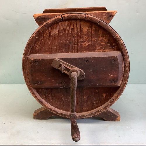 Antique wooden barrel butter - antique,