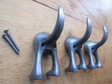 Rustic iron Dog coat hook Dog