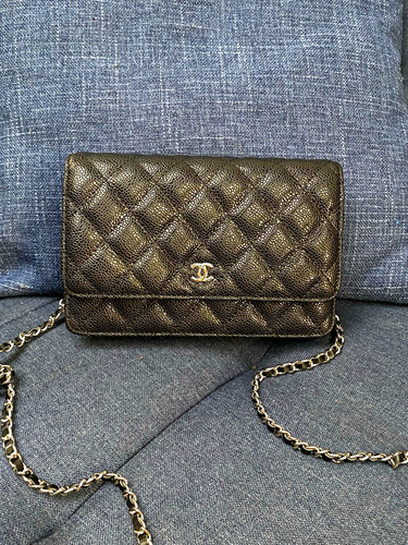 Chanel black quilted leather - chanel,