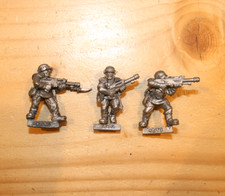 WARHAMMER 40K IMPERIAL GUARD CADIAN TROOPERS x 3 Metal OOP