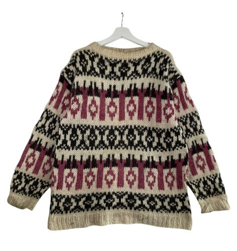 Vtg hand knit jumper - hand,