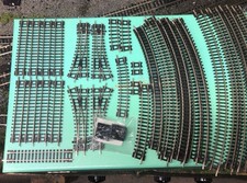 Peco N Gauge Setrack Job Lot 44 Pieces of Straights, Curves & Points + Buffers