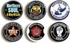 6 x NORTHERN SOUL BADGES