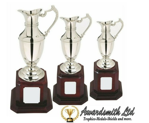 Nickel plated claret jug - plated, on