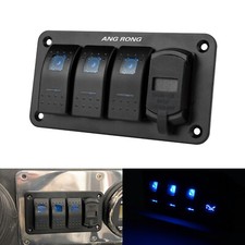 3 Gang 12V/24V LED USB Rocker