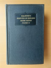 1950 Halsbury's Laws of England Second Edition Vol 19 Public Health to Railways