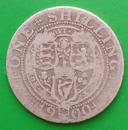 1900 victoria silver shilling - victoria,