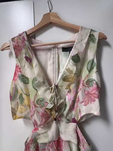 Zara floral ruffle maxi - zara,