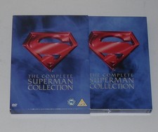 LIKE NEW: COMPLETE SUPERMAN COLLECTION-CHRISTOPHER  REEVE-DVD BOX SET-FREE P&P