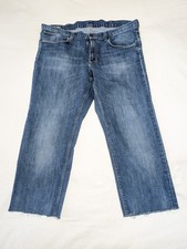 Tommy Hilfiger Madison Comfort Fit Stretch Jeans Blue Cotton W42 L26 Cropped Hem