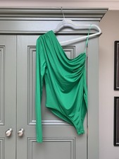 Zara Green One Shoulder Top