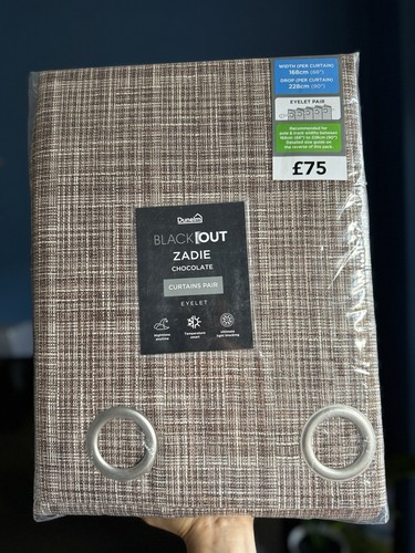Dunelm zadie blackout curtains - zadie,