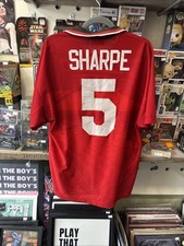 Genuine Original Manchester Utd 1994/95 Home Shirt Umbro Lee Sharpe #5 Large Men