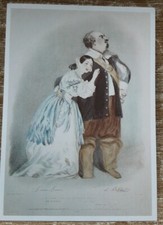 Modern Postcard Giulia Grisi Luigi Lablache Opera Singer V&A Theatre Museum 