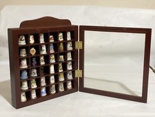 Lovely Glass Thimble Cabinet