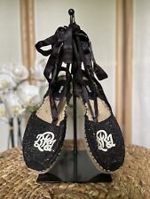 Replay black glitter espadrile