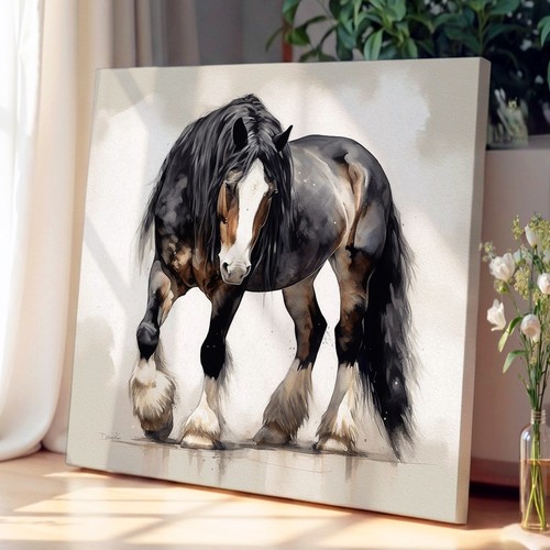 Shire horse gestural art - gestural,