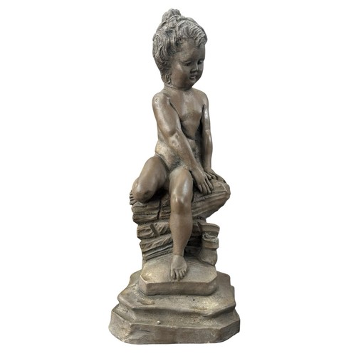Vintage bronze effect seated - bronze,
