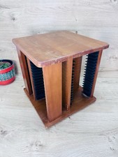 Vintage Wooden Rotating CD