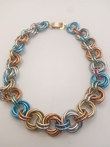Chunky chainmaille necklace - chunky,